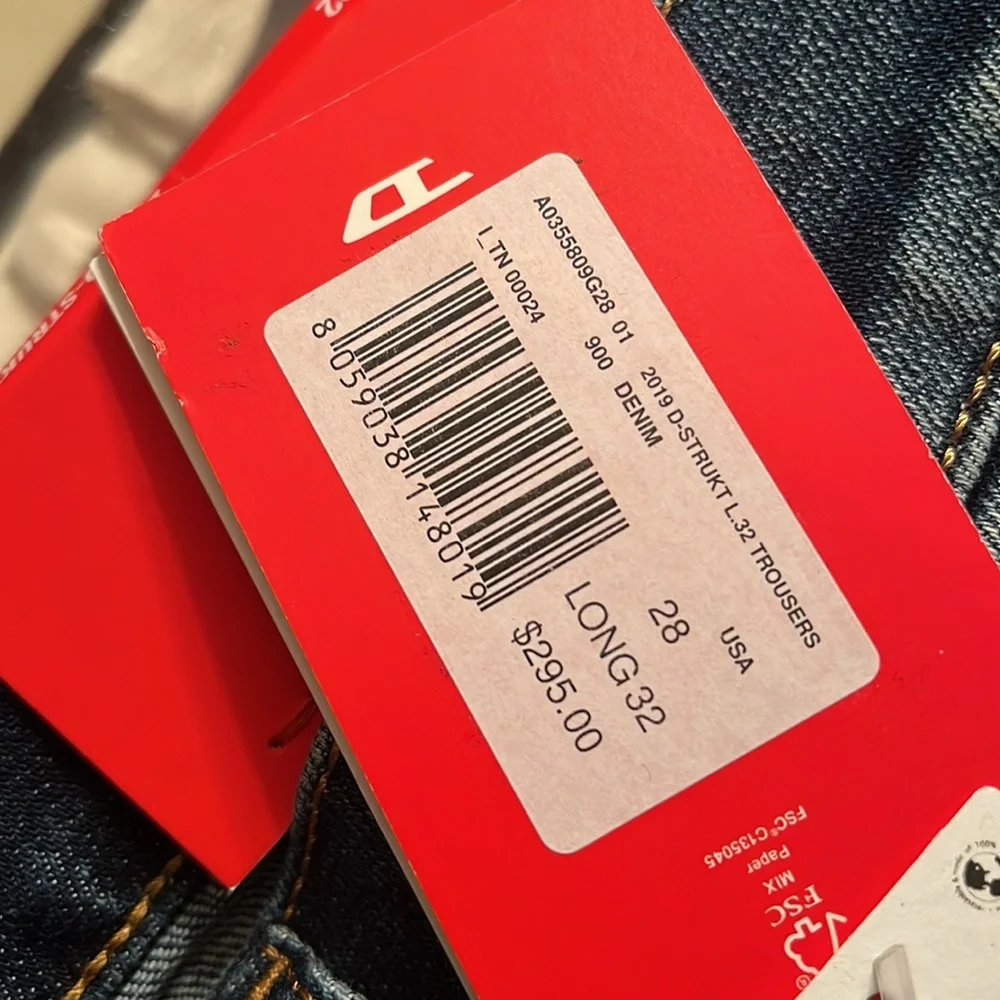 NEW Diesel D-Strukt Ombre Jeans